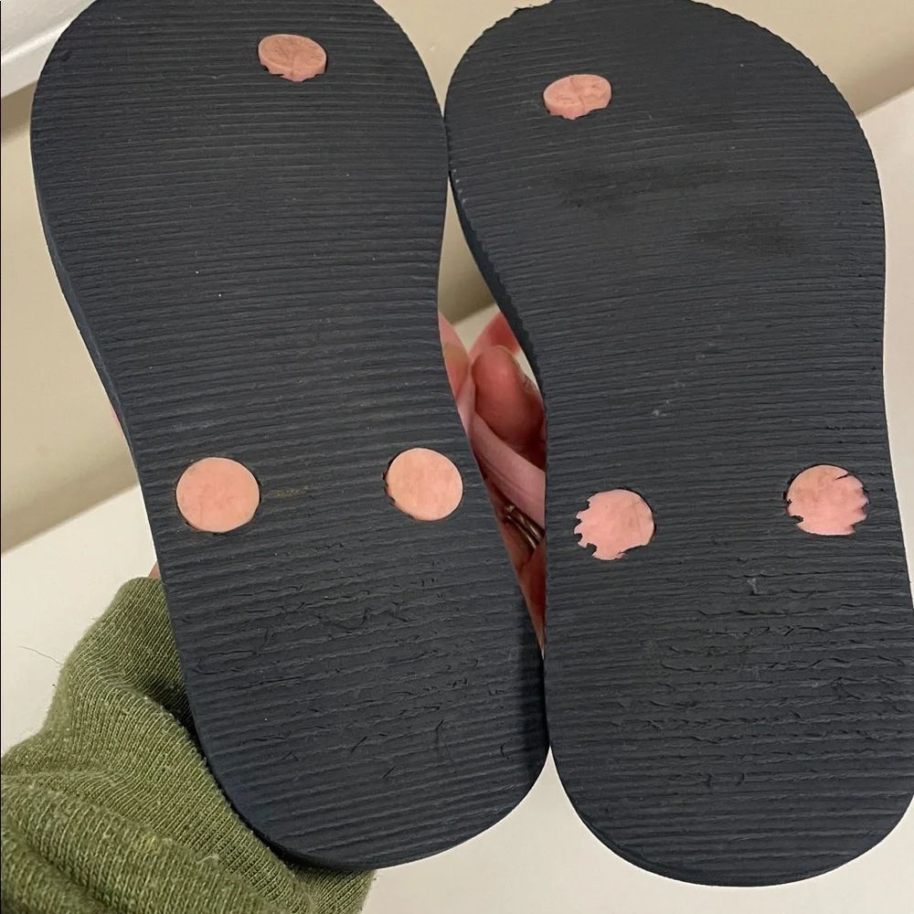 Abercrombie Kids Pink Strap Floral Sandals